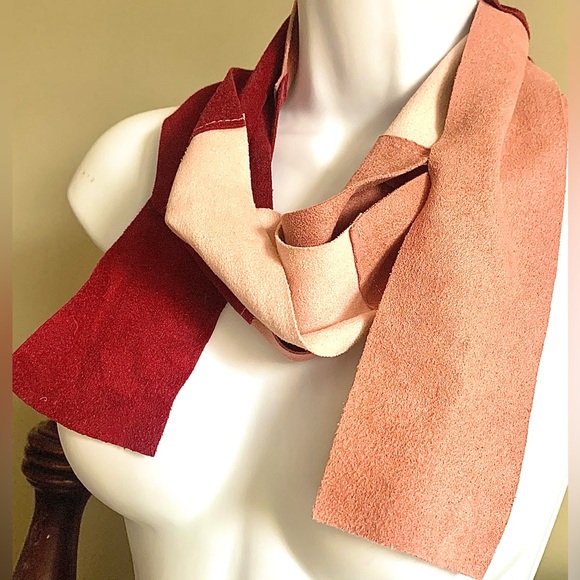Ultrasuede Tricolour Francesca's Long Scarf - Picture 3 of 6